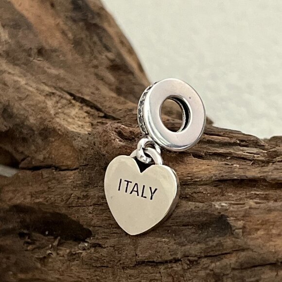 Pandora Italy Flag Exclusive S925 Silver Dangle Charm - Picture 4 of 4